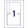 Avery Zweckform C32250-25 Inserções para caixas de CD Jewel Case, 118 x 151 mm, branco, 25 folhas