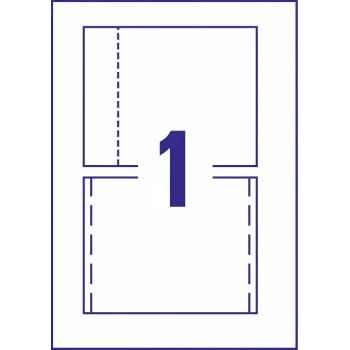 Avery Zweckform C32250-25 folhas para caixa de CD jewel case, 118 x 151 mm, branco, 25 folhas