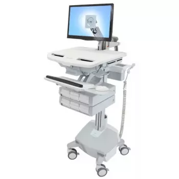 Carrinho multimédia Ergotron StyleView alumínio cinzento branco