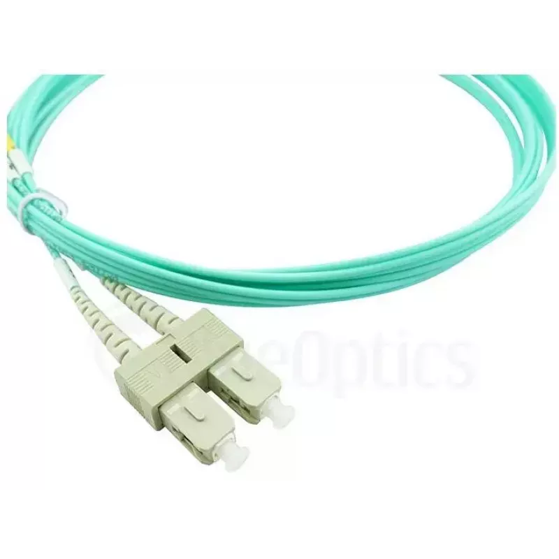 BlueOptics 055702K512000003M-BO Cabo de patch de fibra ótica duplex (compatível com Corning), LC-UPC/SC-UPC, multimodo OM3 50/125 µm, 3 m