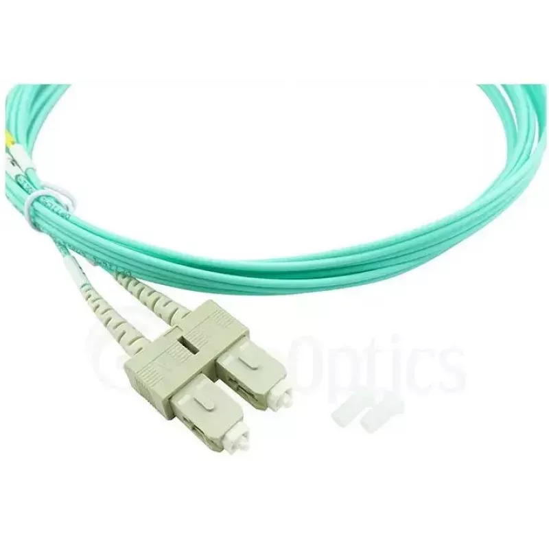 BlueOptics 055702K512000003M-BO Cabo de patch de fibra ótica duplex (compatível com Corning), LC-UPC/SC-UPC, multimodo OM3 50/125 µm, 3 m
