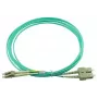 BlueOptics 055702K512000003M-BO Cabo de patch de fibra ótica duplex (compatível com Corning), LC-UPC/SC-UPC, multimodo OM3 50/125 µm, 3 m