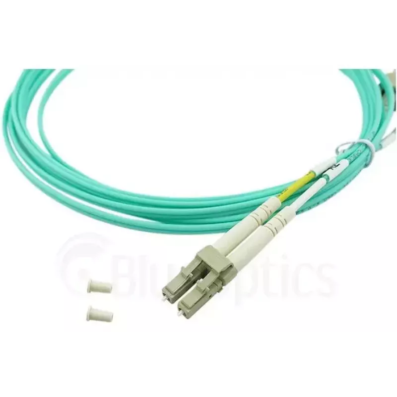 BlueOptics 050502T512000010M-BO Cabo de patch de fibra ótica duplex (compatível com Corning), LC-UPC/LC-UPC, multimodo OM3 50/125 µm, 10 m