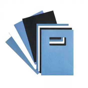 Capas de encadernação GBC LeatherGrain A4 250 g/m², A4, cartão, azul, 100 folhas, 210 mm, 299 mm