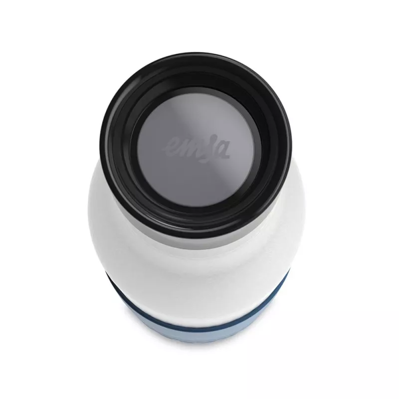 Garrafa de água EMSA Bludrop Sleeve N3110700 fitness, desporto 500 ml aço inoxidável azul, aço inoxidável