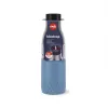 Garrafa de água EMSA Bludrop Sleeve N3110700 fitness, desporto 500 ml aço inoxidável azul, aço inoxidável