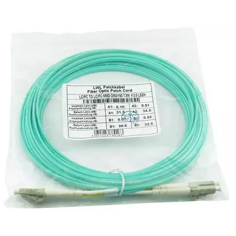 Cabo de fibra ótica InfiniBand BlueOptics SFP3131EU1MK 1m LC aqua OM3