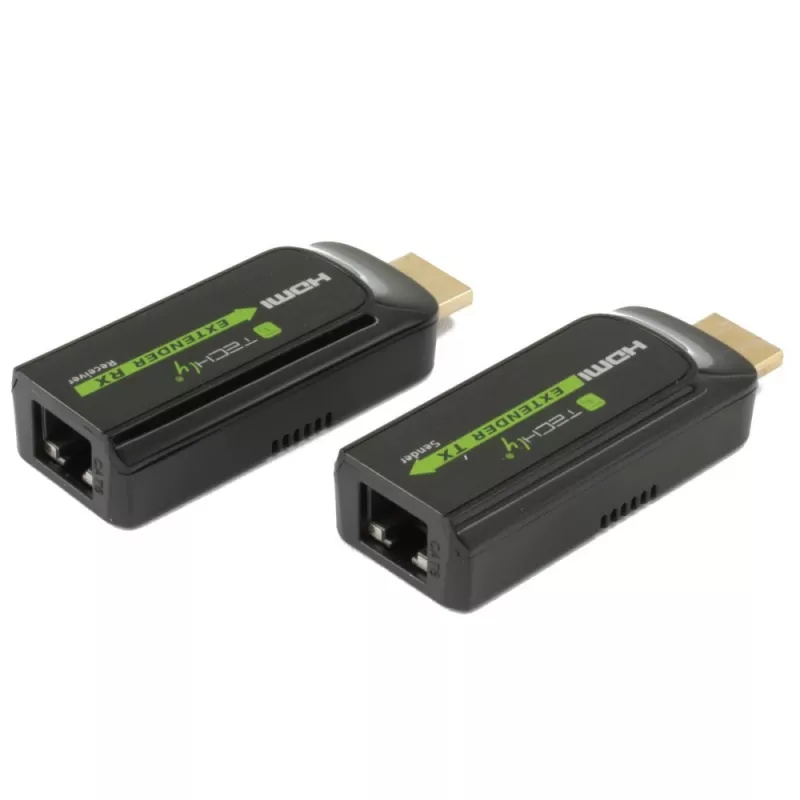 Extensor AV Techly IDATA EXT-E70S transmissor e recetor AV preto