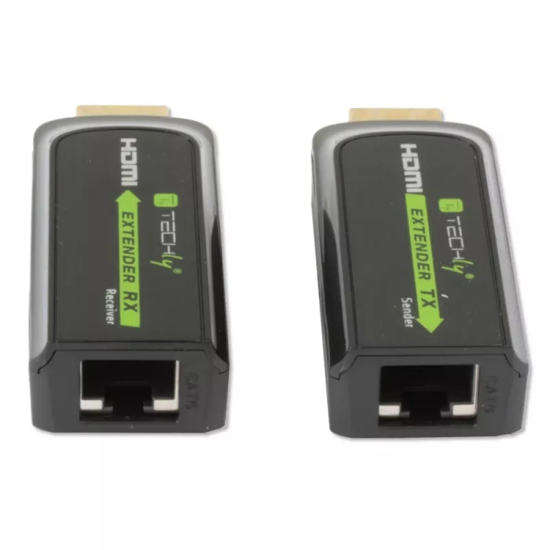 Extensor AV Techly IDATA EXT-E70S transmissor e recetor AV preto