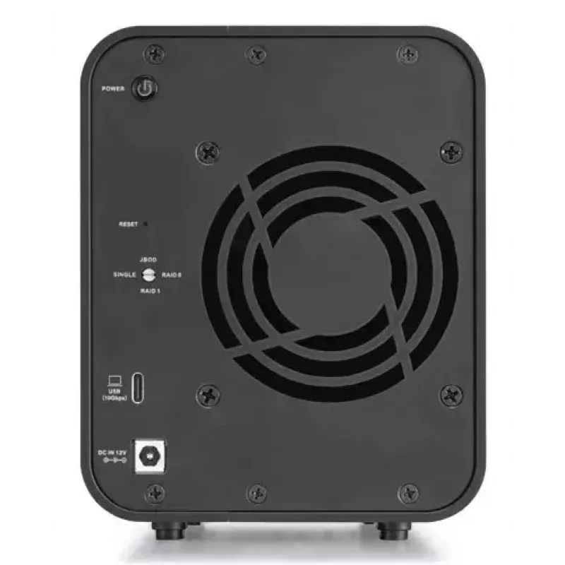 TerraMaster D2-320 conjunto de discos, 2 unidades, HDD SSD, compacto, desktop