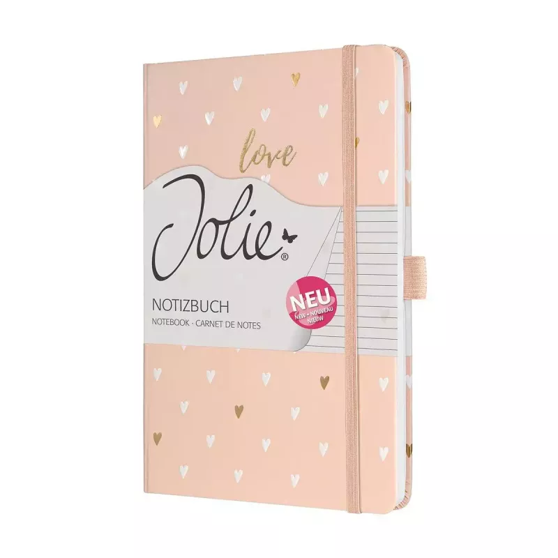 Bloco de notas Sigel Jolie JN335 A5 174 folhas rosa