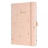 Bloco de notas Sigel Jolie JN335 A5 174 folhas rosa