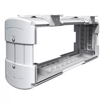 Suporte de computador Dataflex Viewlite - secretária 100, 30 kg, plástico ABS, branco