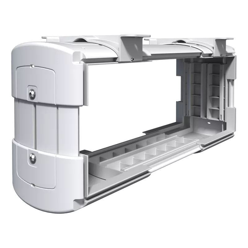 Suporte de computador Dataflex Viewlite - secretária 100, 30 kg, plástico ABS, branco