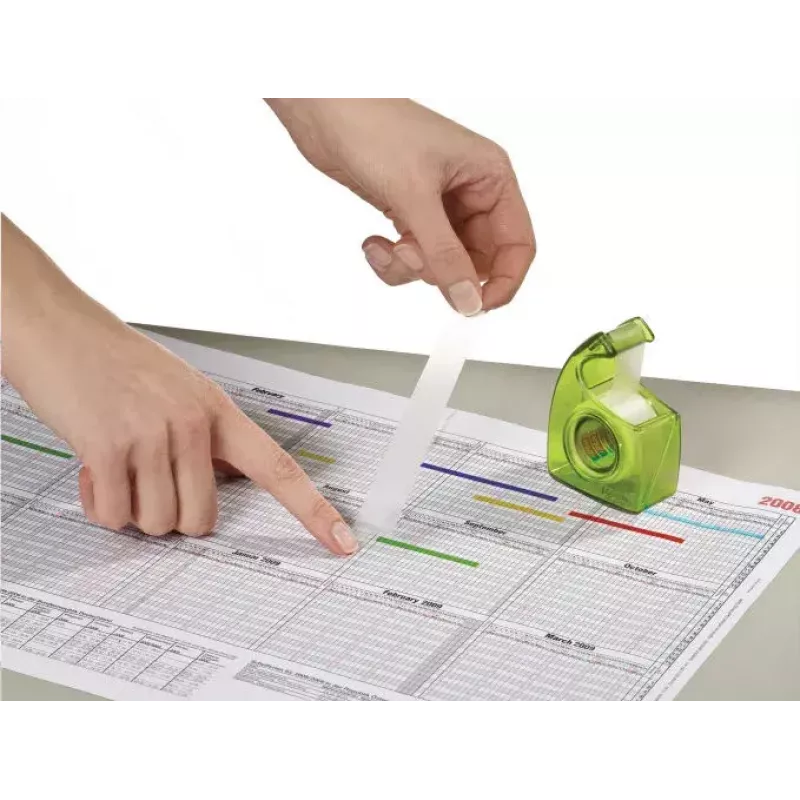 Dispensador de fita adesiva de mesa Tesa 57956-00000-00 plástico verde