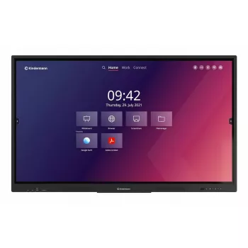 Ecrã interativo plano Kindermann TD-1165² 65 polegadas touchscreen LED 4K Ultra HD