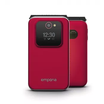 Emporia JOY 7,11 cm (2,8 polegadas) 113 g preto, vermelho telemóvel para iniciantes