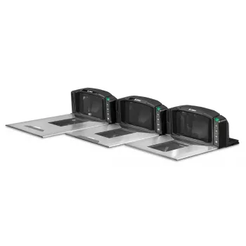 Leitor de códigos de barras integrado Zebra MP7000 1D/2D CMOS preto, aço inoxidável