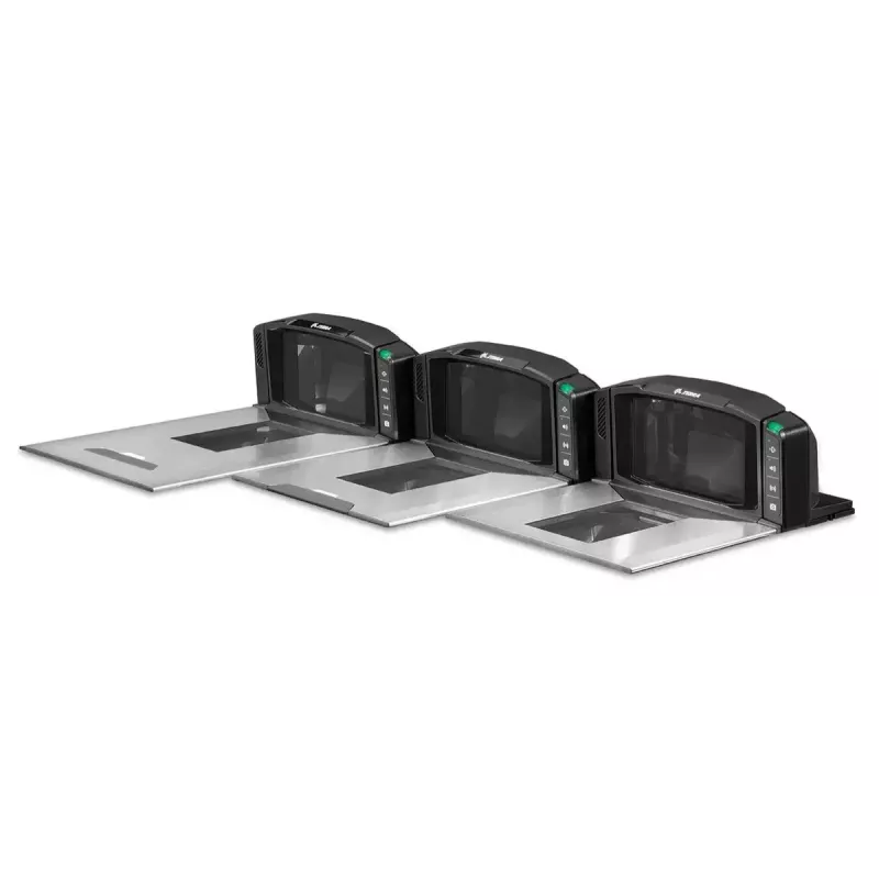Leitor de códigos de barras integrado Zebra MP7000 1D/2D CMOS preto, aço inoxidável