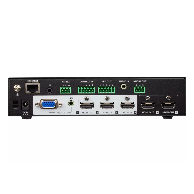ATEN VP1420 4 x 2 True 4K comutador matricial para apresentações, vídeo/áudio, de secretária