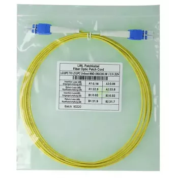BlueOptics SFP8181BU3MK Cabo de fibra ótica InfiniBand 3 m LC amarelo