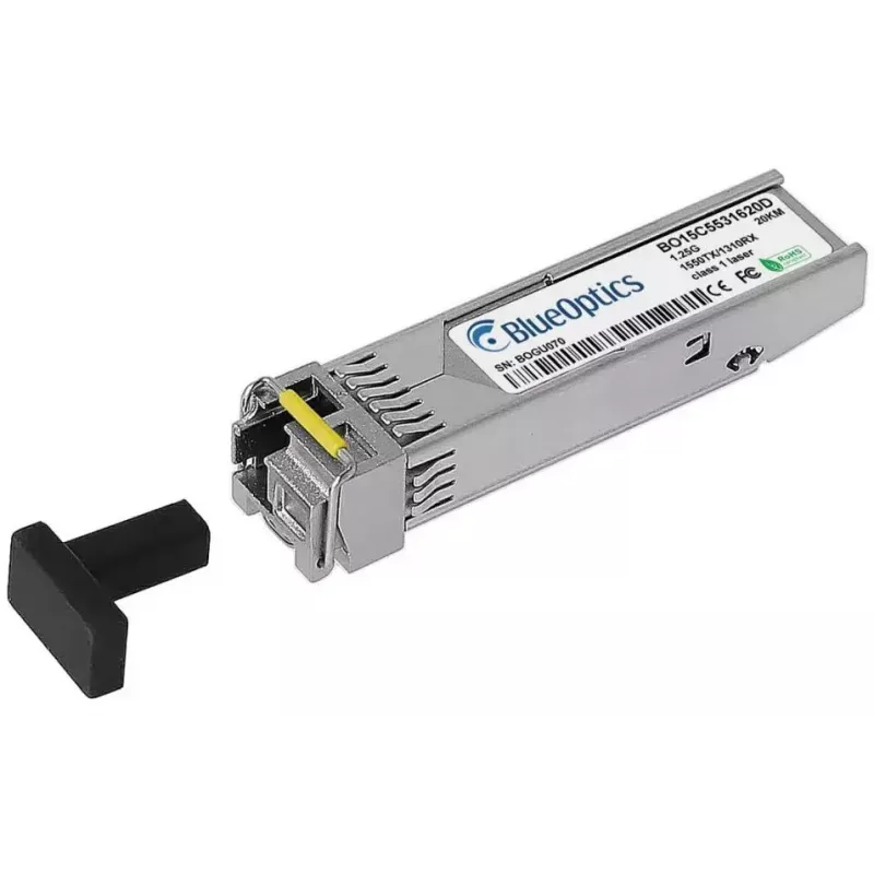 Módulo transceptor SFP BlueOptics SFP-GIG-BB LX/LC EEC-BO fibra ótica 20000 m