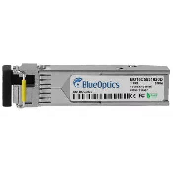 Módulo transceptor SFP BlueOptics SFP-GIG-BB LX/LC EEC-BO fibra ótica 20000 m