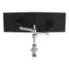 Braço de monitor R-Go Tools R-Go Zepher Dual, para dois monitores, totalmente ajustável, capacidade de 0-8 kg, 100% circular, preto