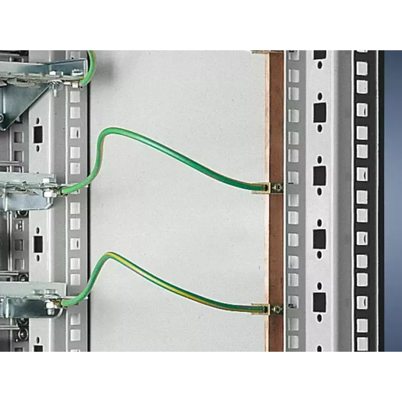 Rittal Conjunto de ligação à terra para rack 7547.000, 180 cm (barra de ligação à terra vertical TS)