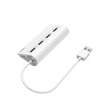 Hama 00200120 Hub de interfaces USB 2.0 480 Mbit/s Branco