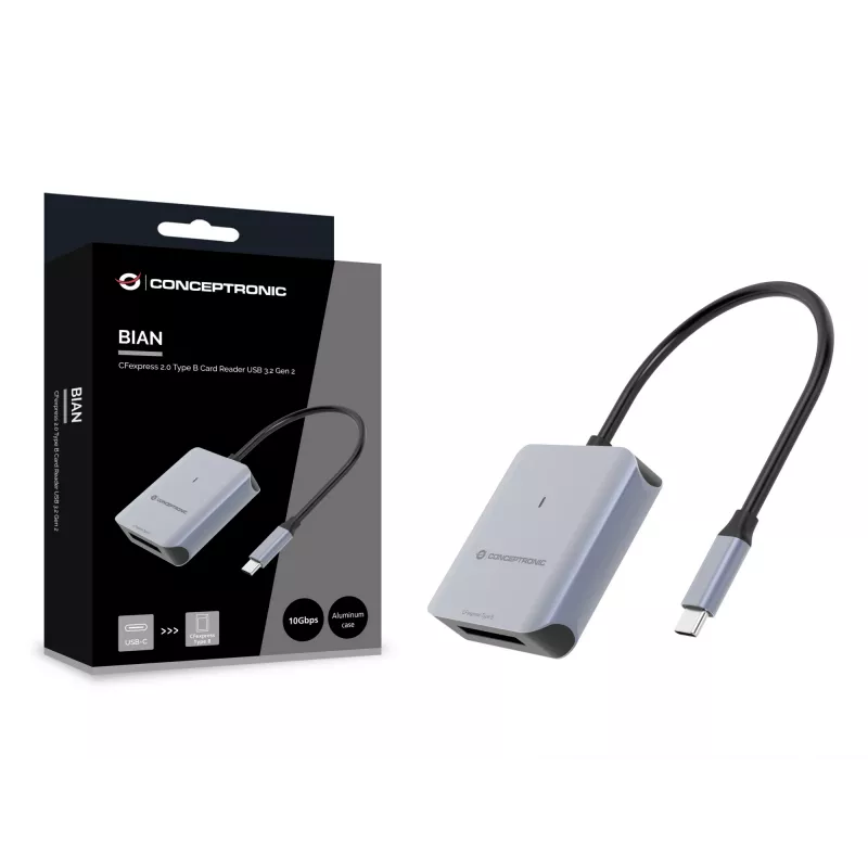 Leitor de cartões Conceptronic BIAN08G CFexpress 2.0 Type B USB 3.2 Gen 2