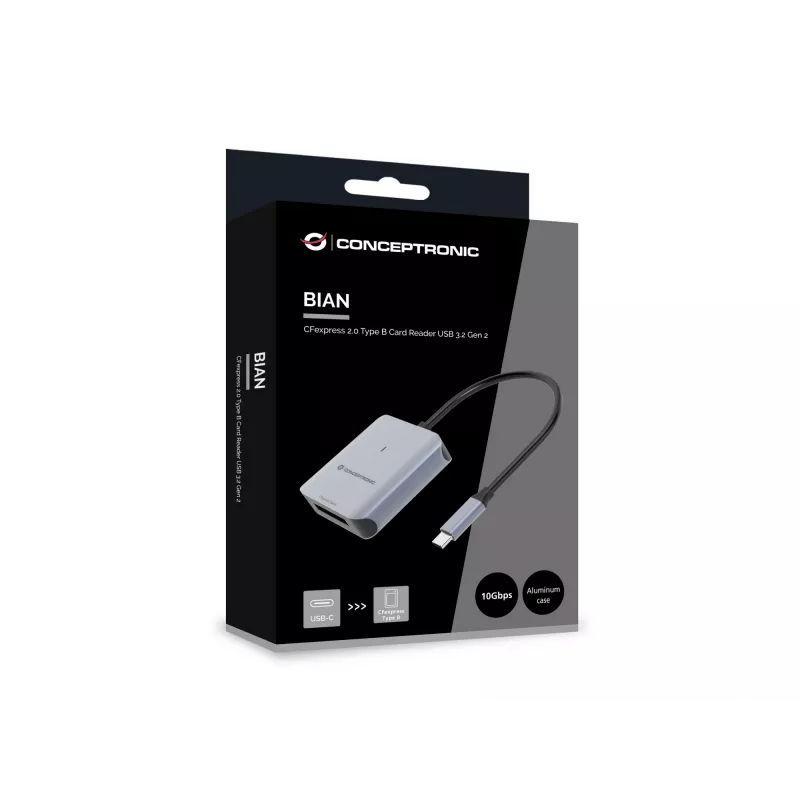 Leitor de cartões Conceptronic BIAN08G CFexpress 2.0 Type B USB 3.2 Gen 2