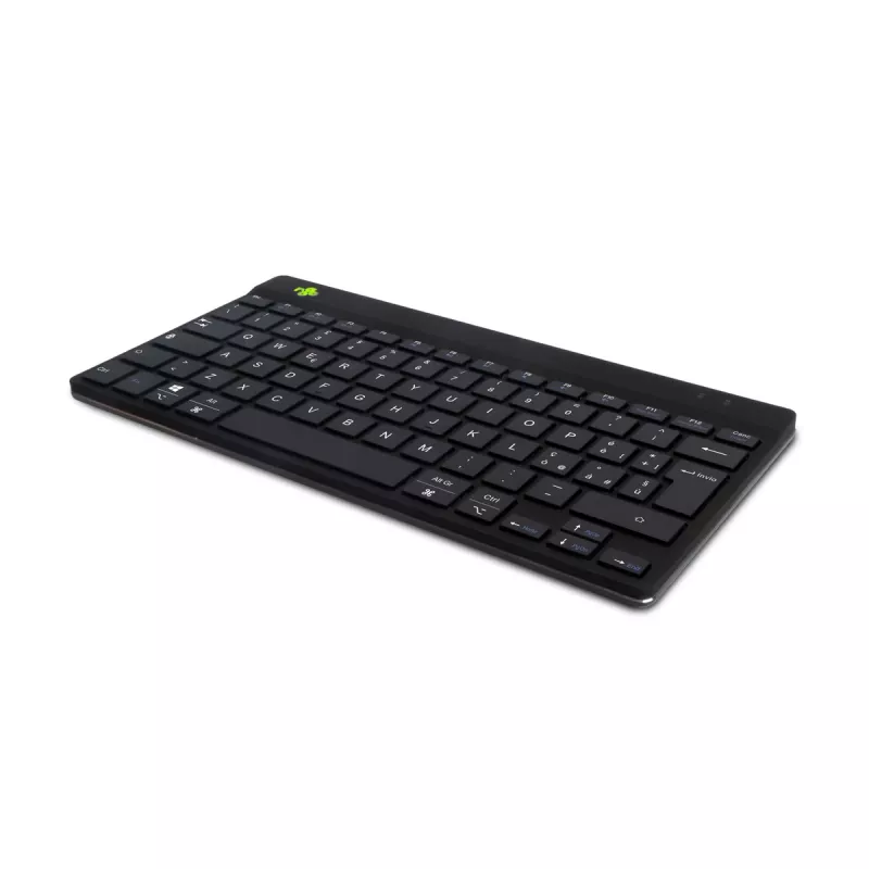 Teclado ergonómico R-Go Tools R-Go Compact Break, teclado compacto com software de pausas, QWERTY (IT), Bluetooth, preto