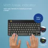 Teclado ergonómico R-Go Tools R-Go Compact Break, teclado compacto com software de pausas, QWERTY (IT), Bluetooth, preto