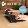 Teclado ergonómico R-Go Tools R-Go Compact Break, teclado compacto com software de pausas, QWERTY (IT), Bluetooth, preto