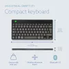 Teclado ergonómico R-Go Tools R-Go Compact Break, teclado compacto com software de pausas, QWERTY (IT), Bluetooth, preto