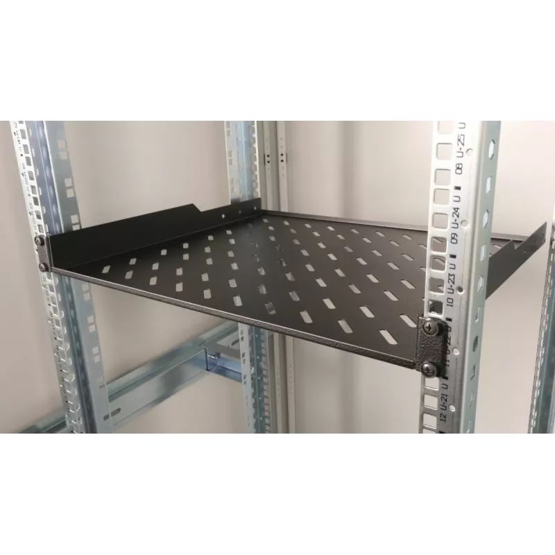 Equip EZFS-19-1-60-B Prateleira fixa 19 polegadas 1U 60 cm, preto