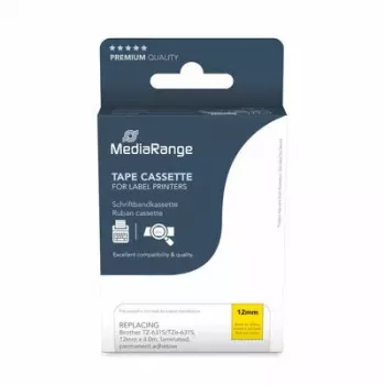 MediaRange MRBTZ631S Fita de etiquetas compatível com Brother TZ-631S