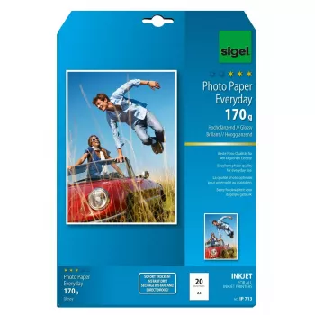 Papel de impressora A4 Sigel IP713 brilhante 20 folhas branco