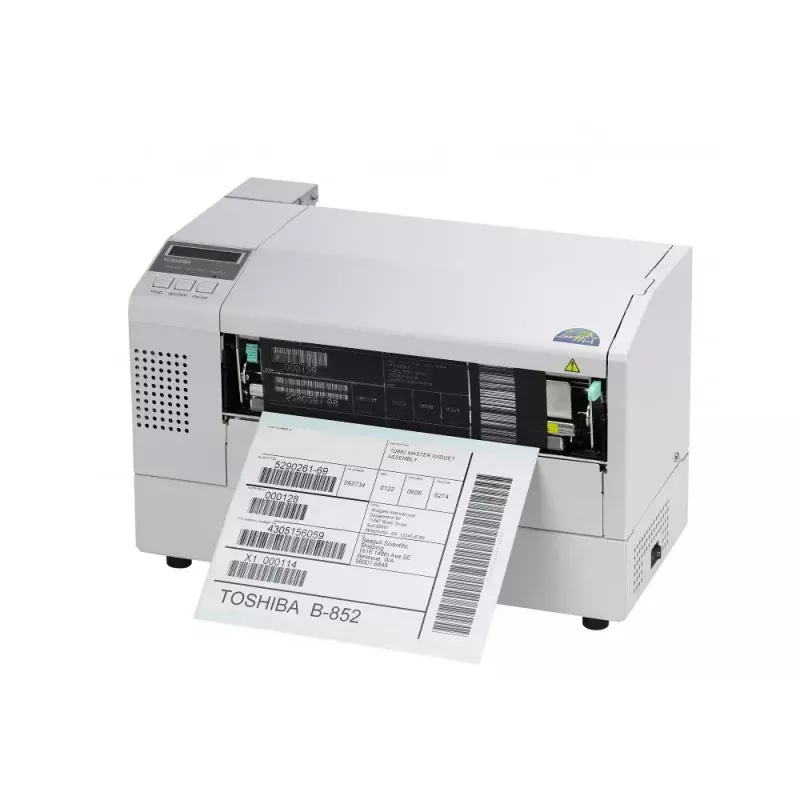 Impressora de etiquetas Toshiba B-852 térmica direta transferência térmica
