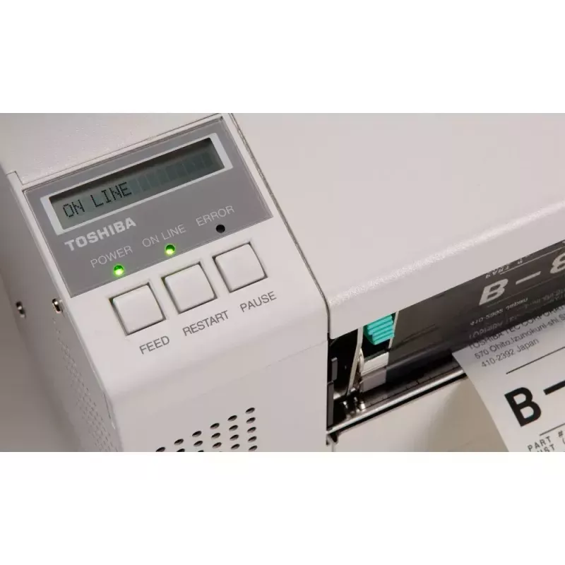 Impressora de etiquetas Toshiba B-852 térmica direta transferência térmica