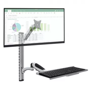 Suporte de monitor / base Techly ICA-PLW 02 68,6 cm (27 polegadas) parede prateado