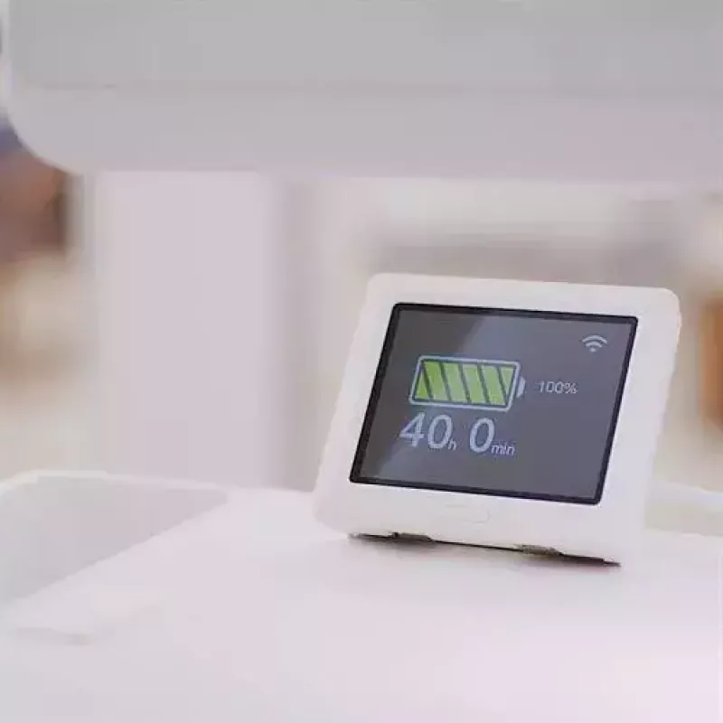 Carrinho multimédia Ergotron CareFit slim 2.0 dourado branco alumínio plástico aço