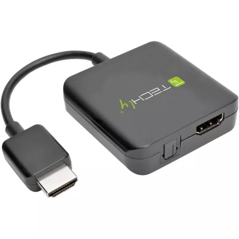 Techly Extrator de áudio HDMI estéreo/áudio 5.1 canais 4K 3D IDATA HDMI-VGA8