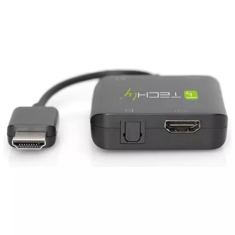 Techly Extrator de áudio HDMI estéreo/áudio 5.1 canais 4K 3D IDATA HDMI-VGA8