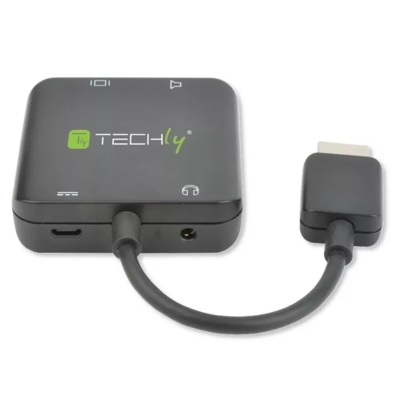 Techly Extrator de áudio HDMI estéreo/áudio 5.1 canais 4K 3D IDATA HDMI-VGA8