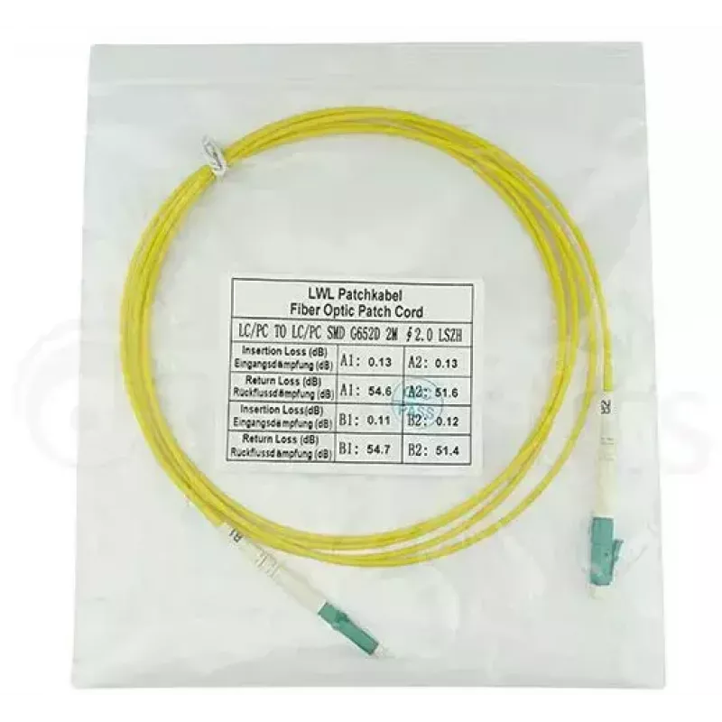 BlueOptics SFP2121BU7.5MM Cabo de fibra ótica InfiniBand 7,5 m LC amarelo