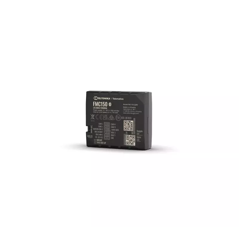 Rastreador GPS Teltonika FMC150 automóvel preto 0,128 GB bateria 6h