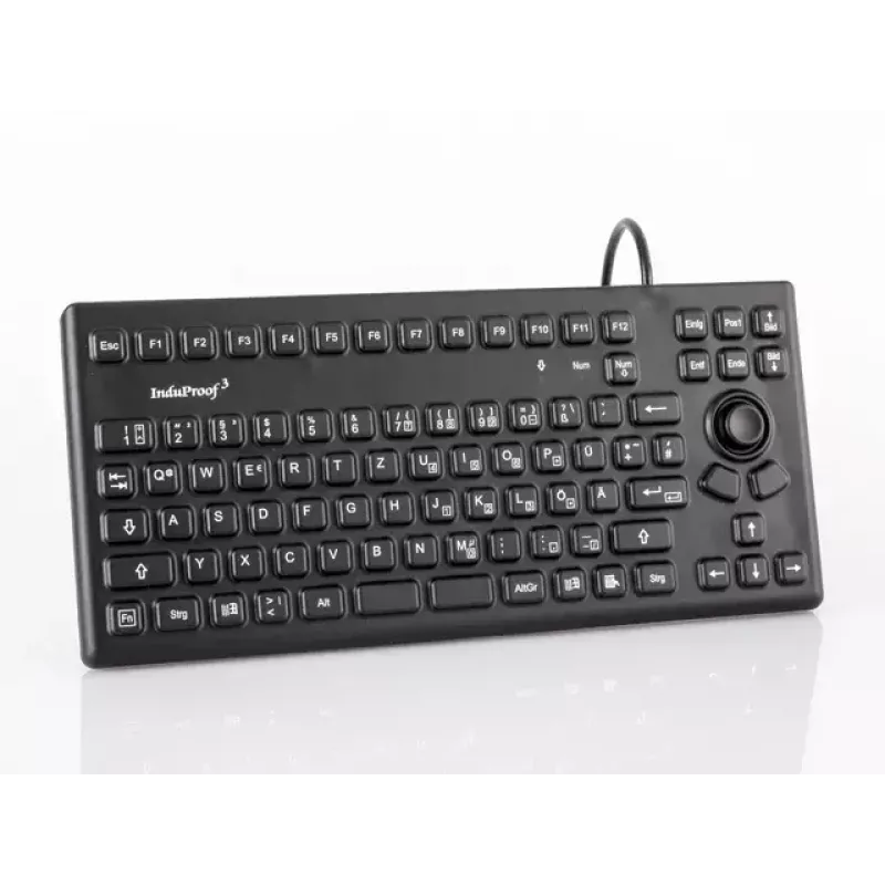 Teclado GETT TKG-086-MB-IP68-preto industrial USB QWERTZ alemão