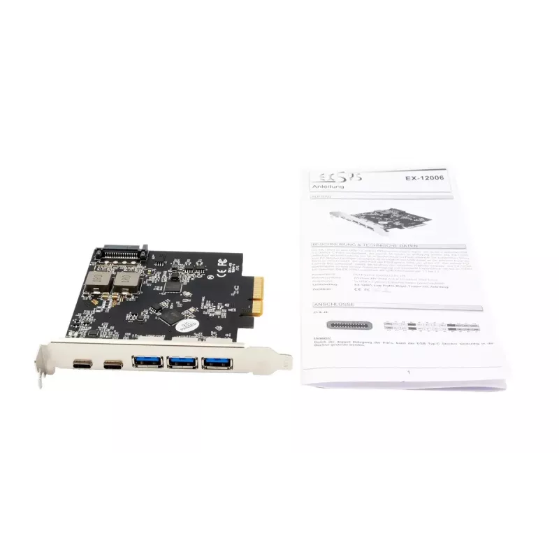 Placa de interface EXSYS EX-12006 USB 3.2 Gen 2 interna